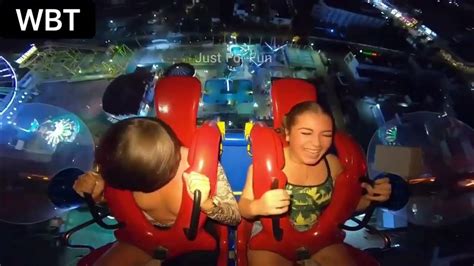 water park nip slip|Girls on Slingshot Ride